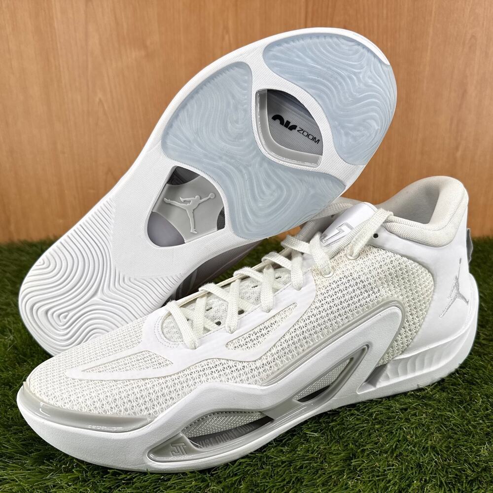 Jordan Tatum 1 Pure Money Basketball Shoes FB2863-100 White Men’s Size 14